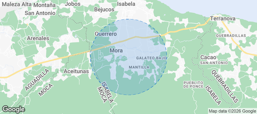 Municipio de Isabela Airbnb map